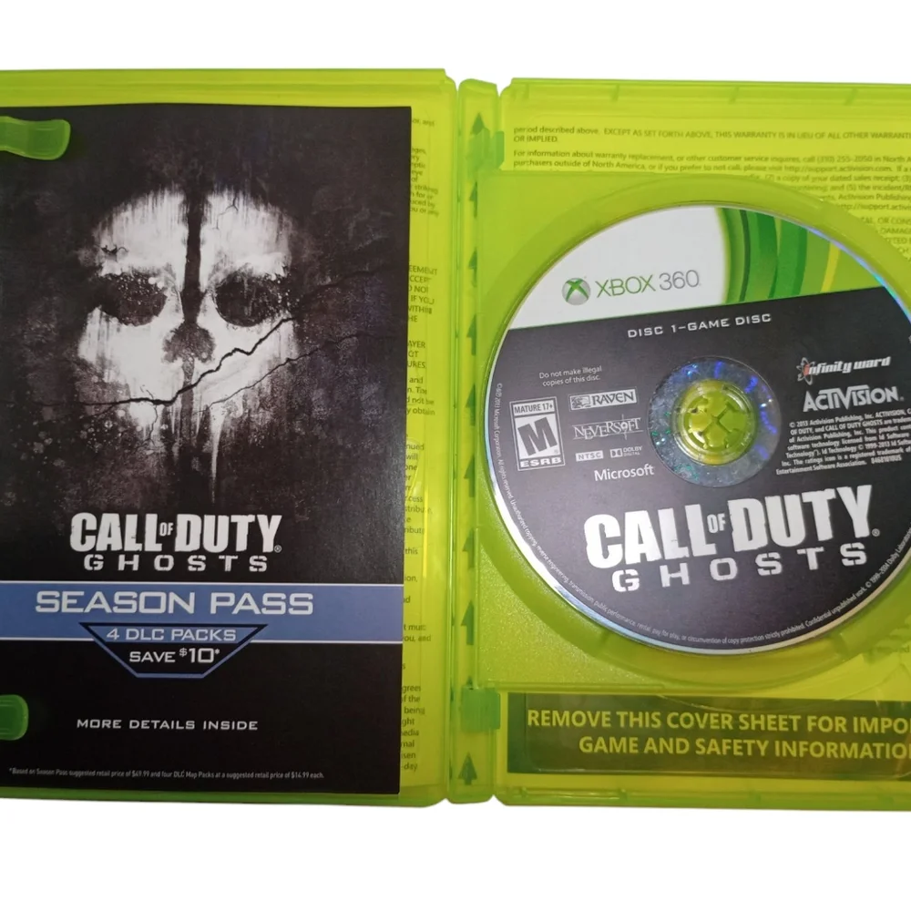 Call of Duty: Ghosts (Microsoft Xbox 360, 2013) - CIB Complete - Tested Works